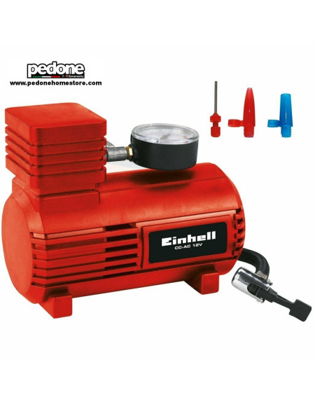 COMPRESSORE PORTATILE CC-AC 12 VOLT EINHELL PER GONFIARE MOTO GOMME BICICLETTA