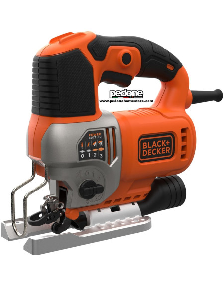 Black&Decker Seghetto alternativo 650W BES610 azione pendolare con 2 lame