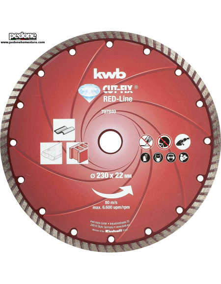 Disco Diamantato Taglio Diamante D.230 KWB Cut-Fix Red-LINE 7978-40