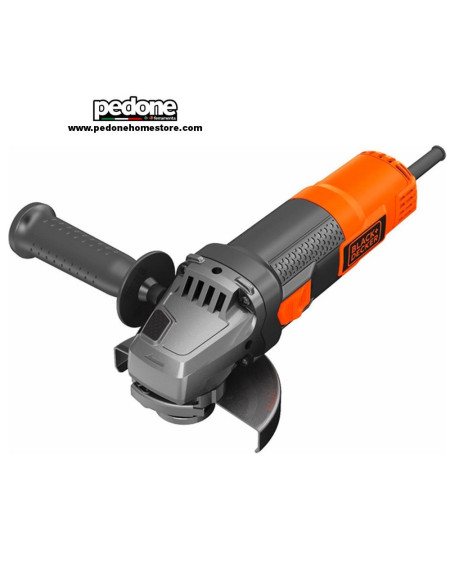 Black+Decker Smerigliatrice angolare 900W disco 115mm con accessori BEG210