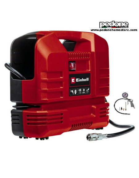 Einhell Compressore Portatile a Valigetta a Presa Diretta TC-AC 190 OF SET con accessori