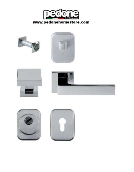 Kit Porte Blindate Comit B150 Completo di Accessori Cromo Satinato e Cromo  Lucido - Pedone S.r.l. Dept Store