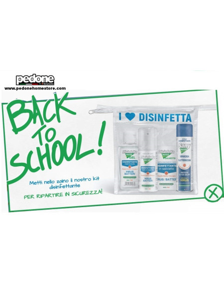 KIT SCUOLA DISINFETTANTI VIRUCIDA BATTERICIDA BACK TO SCHOOL MAYER BRAUN