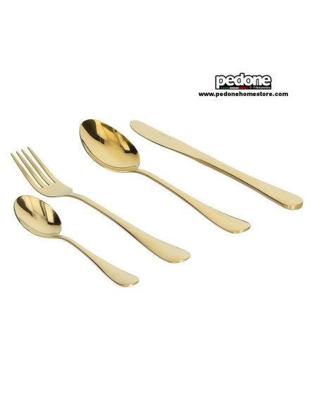 SERVIZIO 24 POSATE EFFETTO ORO TOGNANA ANTONY GOLDEN CUCINA ACCESSORI POSATERIA