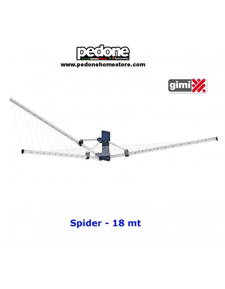 STENDIBIANCHERIA GARDEN SPIDER A PARETE GIMI PER ESTERNO O INTERNO - Pedone  S.r.l. Dept Store