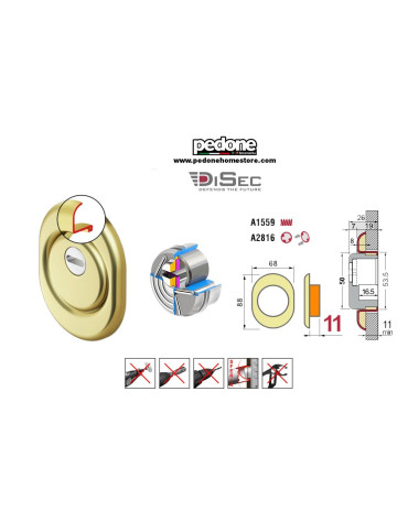 DEFENDER DISEC MONOLITO ROK SFERIK DIAMETRO 50 – MOD. BFE200-25D1