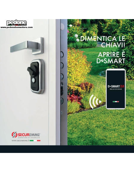 D-SMART 2.0 SISTEMA MOTORIZZATO DI SICUREZZA SMARTPHONE PER PORTE B&B HOTEL