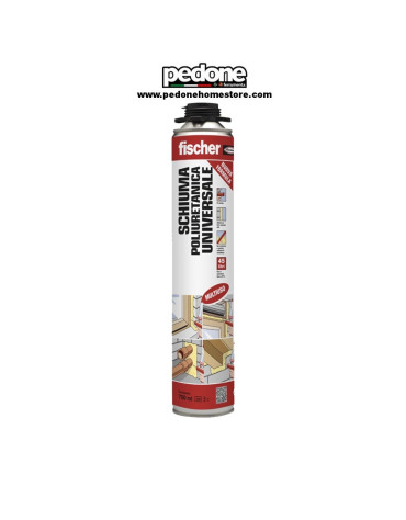 FISCHER SCHIUMA POLIURETANICA ISOLANTE SIGILLANTE PER PISTOLA EDILIZIA 750  ml - Pedone S.r.l. Dept Store