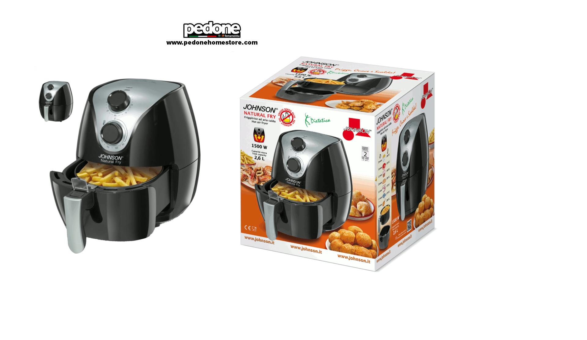 bianco 1500 W, friggitrice ad aria calda, display digitale, senza olio, facile da usare e pulire, per 2-3 persone, 3,5 litri LF1 Airfryer HausLiebe 