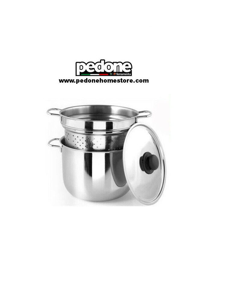 Pentola scolapasta 22 cm Metodika in acciaio inox