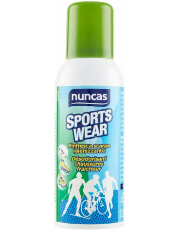 NUNCAS SPORTSWEAR RINFRESCA SCARPE Deodorante Elimina odori Igienizza 150ml