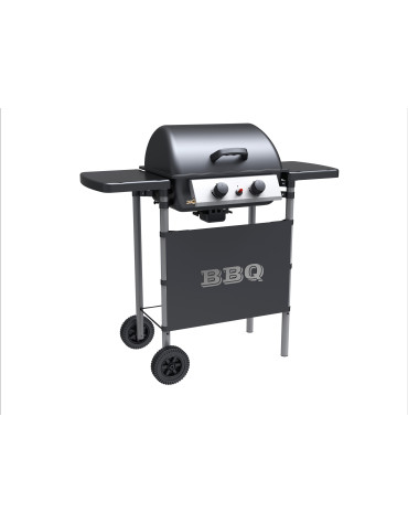 FERRABOLI BARBECUE 122X50 GAS CON COPERCHIO 2 FUOCHI ART. 78