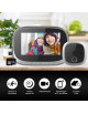 Spioncino Digitale WIFI Videosorveglianza Con Sensore di Movimento HD Memoria 32GB Ricaricabile 4.3 Pollici