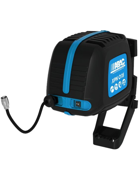 Compressore Aria a Muro Silenziato ABAC con Avvolgitubo da 10 metri Monofase 8 BAR Portata 160 litri/minuto modello XPN O15