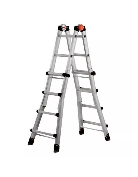 Scala Alluminio GIERRE Multiuso Peppina 6+6 Gradini Portata 150 Kg 586 cm ALL060