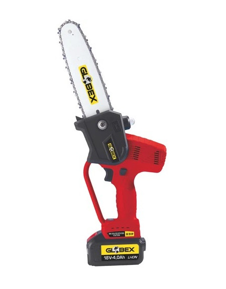 Globex Mini Sega Per Potatura GX 20 SP Con 2 Batterie Al Litio 18V-4,0AH