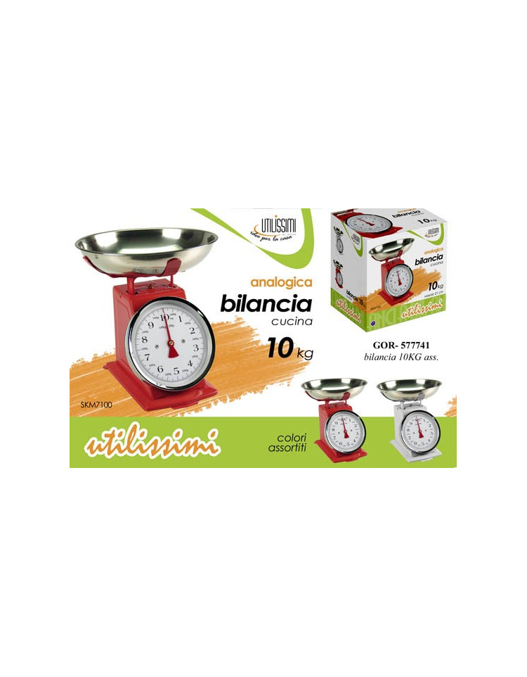 Bilancia da Cucina Analogica 3 Kg in Acciaio Inox