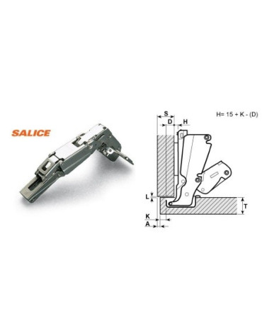 Cerniera per Ante Collo "0" in Zama Salice