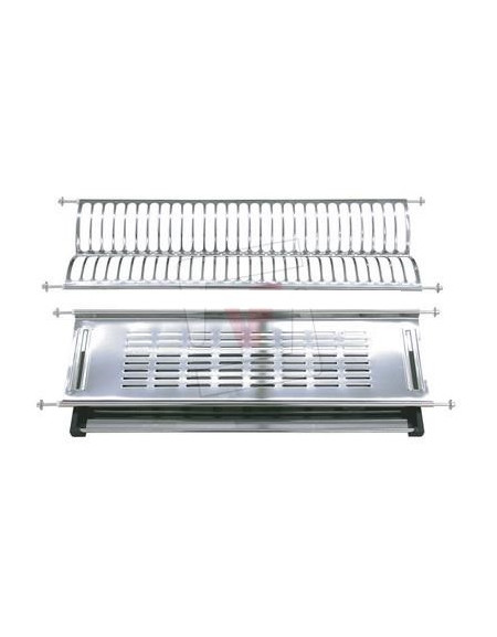 Scolapiatti Inox cm.85-87 C/Vassoio