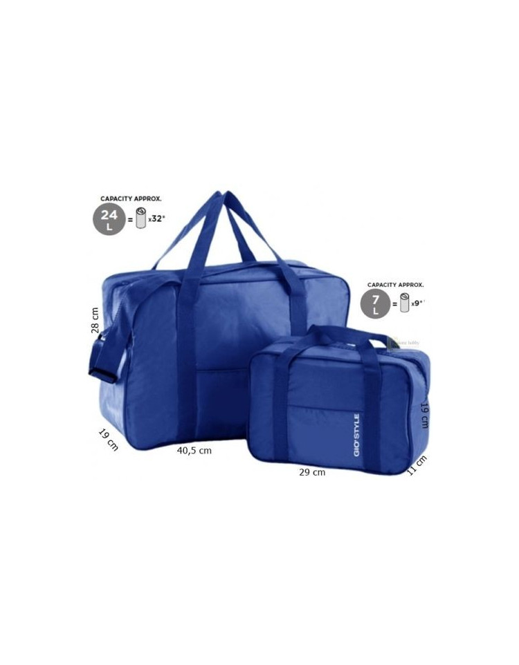 Set 2 borse termiche 24 7 litri termica borsa tracolla pranzo bottiglia  lavoro Giò Style - Pedone S.r.l. Dept Store