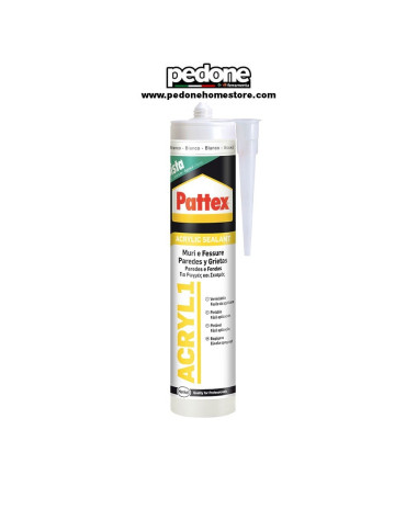 Silicone sigillante acrIlico bianco verniciabile PATTEX ACRYL1 "HENKEL"