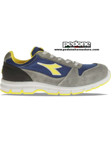 Scarpe da lavoro antinfortunistiche RUN TEXTILE LOW Grigio Castello/Blu Insigna "DIADORA"