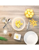 Cuoci Patate Patatine per Forno a Microonde Contenitore Cottura Cuocere Vapore