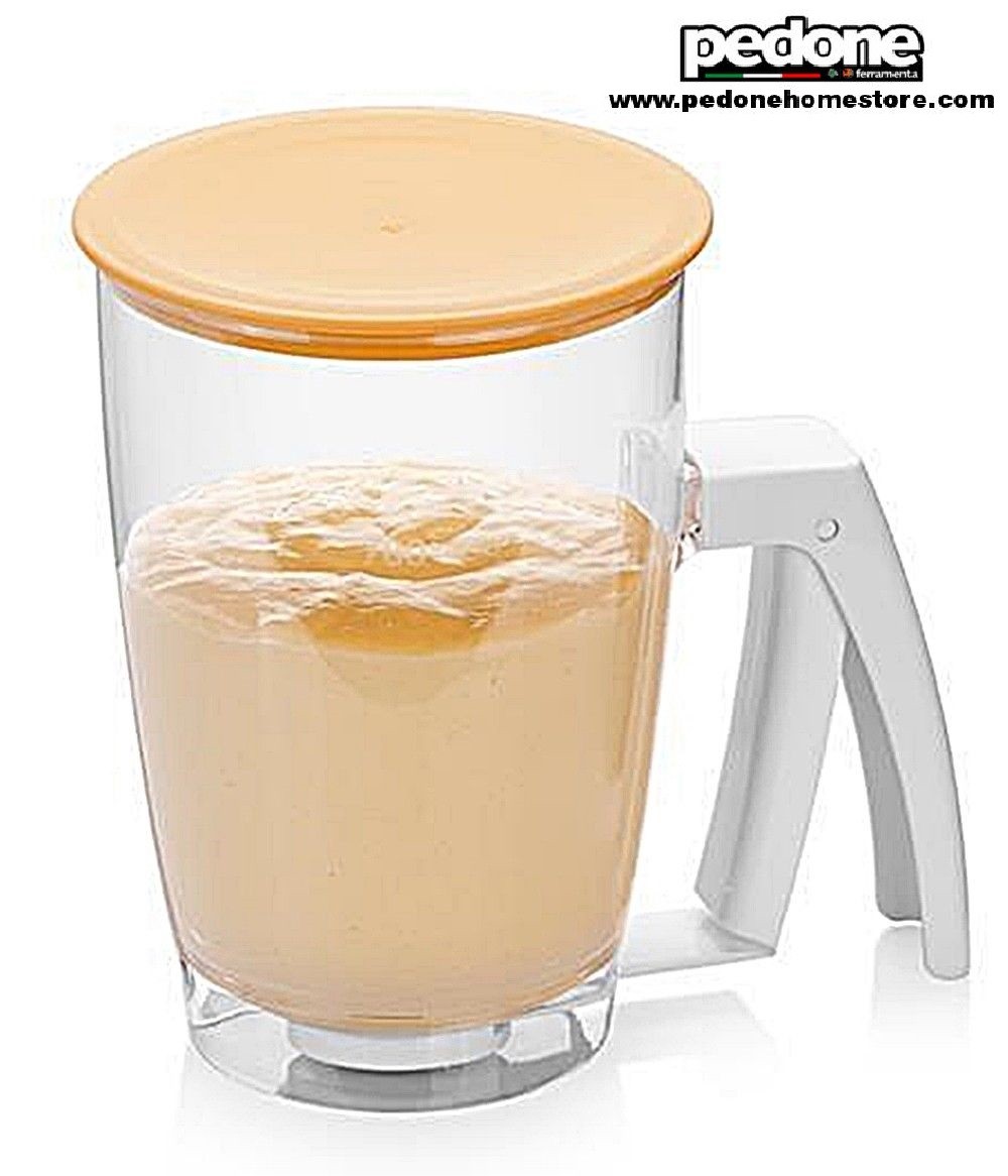 Dispenser per pastella a Mano Impastatrice per frittelle per frittelle Cialde Haplws Miscelatore per pastella Bottiglia per Crepes Dispenser per Dolci e frittelle Utensili da Cucina 