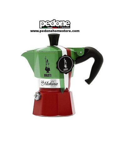 Caffettiera Bialetti Mokina Tricolore 40cc (1/2 tazza)