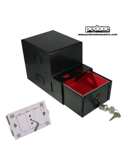 CASSAFORTE INVISIBILE 2 SCOMPARTI INCASSO PRESA CAMALEONTE 1 CASSETTO +  RIPIANO - Pedone S.r.l. Dept Store