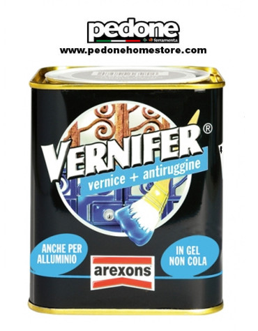 VERNIFER AREXONS PITTURA SMALTO GEL BRILLANTE VERNICE ANTIRUGGINE 2 in 1 0,750ml