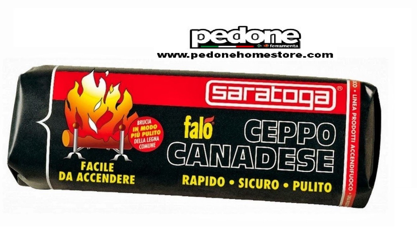 TRONCHETTO SARATOGA ACCENDIFUOCO GR 1100 3 PEZZI CEPPO CANADESE STUFA CAMINO