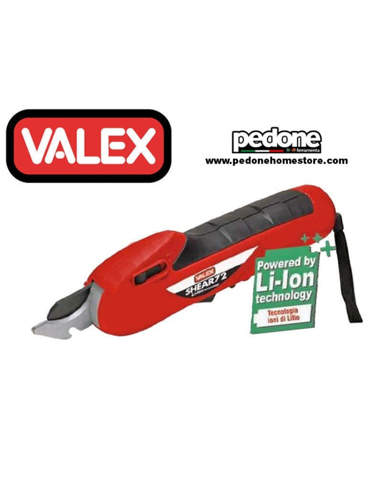 FORBICE DA POTA POTATURA A BATTERIA AL LITIO SHEAR 72 VALEX 1490052 TAGLIO  16MM - Pedone S.r.l. Dept Store