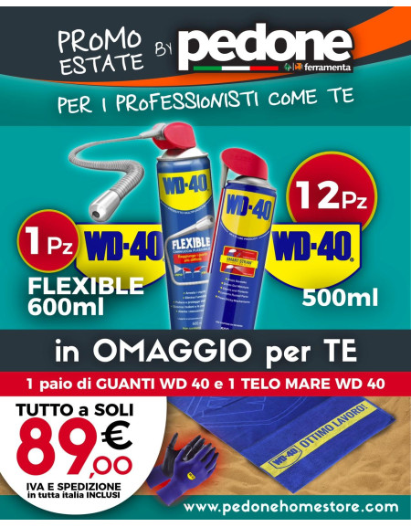 PROMO 12 PZ WD-40 LUBRIFICANTE SPRAY 500ML + 2 OMAGGI SPEDIZIONE GRATIS!