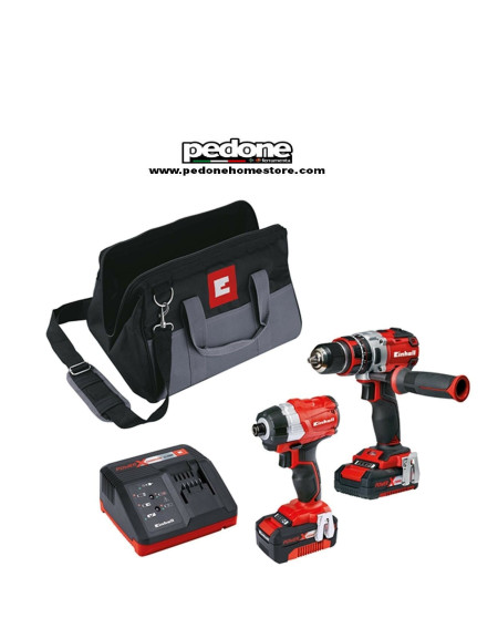 Set Utensili a Batteria 18v Twinpack BL Avvitatore Impulsi TE-TK 18/1 LI +  TE-CD EINHELL - Pedone S.r.l. Dept Store